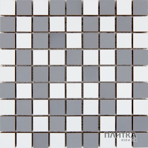 Мозаїка Almera Ceramica Blanco Brillo MIX MOS BRILLO GRIS/BLANCO білий,чорний