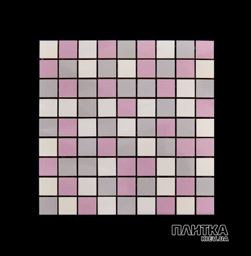Мозаїка Almera Ceramica Linda Мозаїка MIX MOS LINDA (25x25) сірий,рожевий - Фото 1