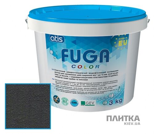 Заповнювач для швів ATIS Fuga Color A 120/3кг чорний чорний