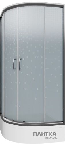 Душова кабіна Cersanit Tako СЕТ душова кабіна 90х185 +піддон 90x16+панель білий,хром,графітовий - Фото 1