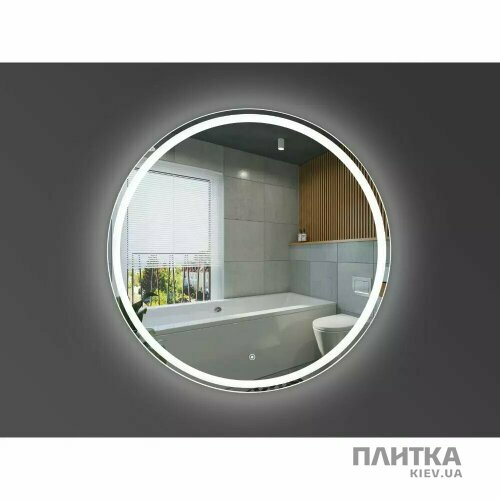 Зеркало для ванной Devit Allround 5501090 AllRound Круглое зеркало d90см с LED подсветкой и тачсенсором белый,зеркало - Фото 1