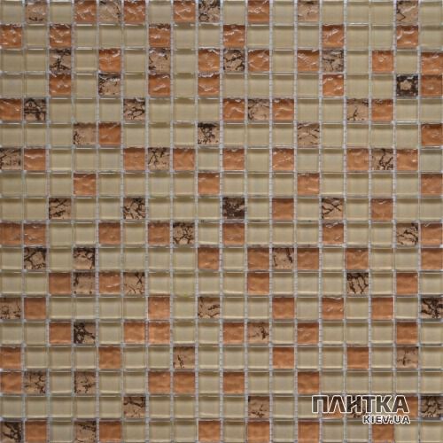 Мозаика Grand Kerama 582 микс бежевый-бронза рельеф-камень бежевый,коричневый,бронзовый