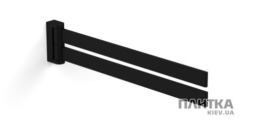 Тримач рушників / Кільце Langberger Slim 2138008E-BP SLIM black Тримач для рушника поворотний 43 см, чорний матовий чорний - Фото 1