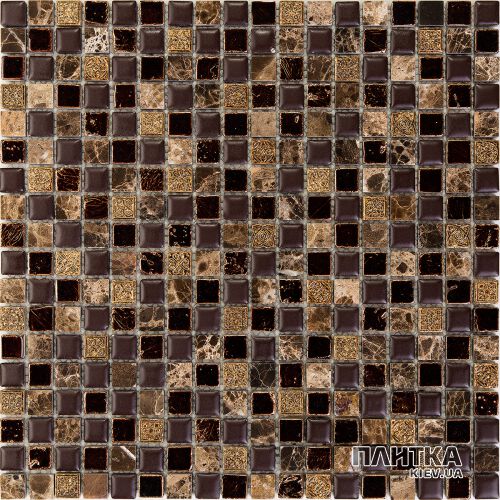 Мозаїка Mozaico de Lux K-MOS K-MOS MSP004 (15x15) коричневий