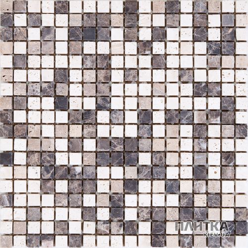 Мозаика Mozaico de Lux K-MOS K-MOS TRAVERTINO MIX EMPERADOR (15X15) бежевый