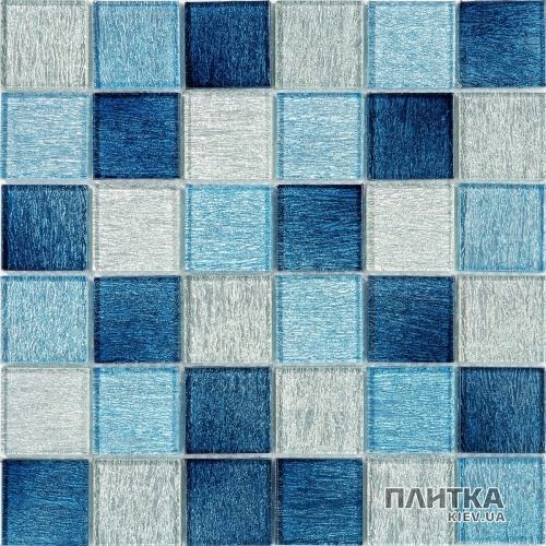 Мозаїка Mozaico de Lux K-MOS K-MOS CBB033 білий,блакитний,синій