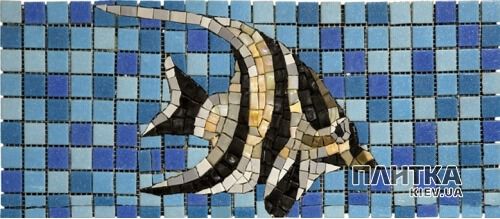 Мозаїка Mozaico de Lux R-MOS R-MOS UR13008-FISH 1 сірий,чорний,синій