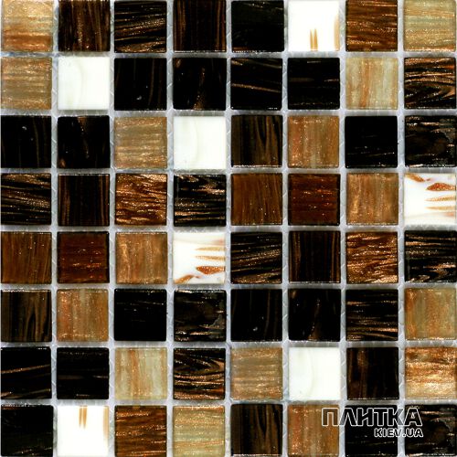 Мозаїка Mozaico de Lux R-MOS R-MOS 20G8810525154501112 BROWN SUNSET білий,бежевий,коричневий
