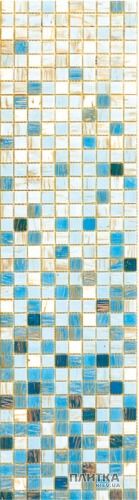 Мозаїка Mozaico de Lux R-MOS R-MOS MV0614 TURQUASE бірюзовий,розтяжка,з авантюрином