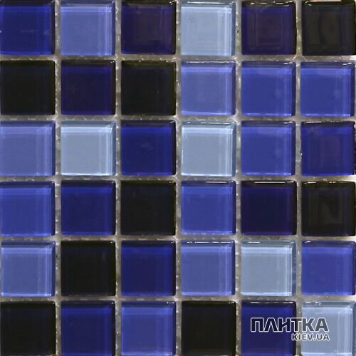 Мозаїка Mozaico de Lux S-MOS S-MOS HT B33B31B30B50B65B80 COBALT MIX блакитний,синій,кобальт