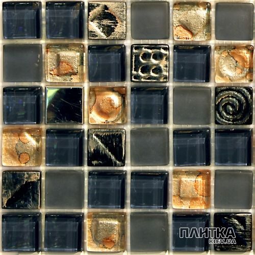 Мозаїка Mozaico de Lux S-MOS S-MOS HS0422 (23x23) сірий,синій