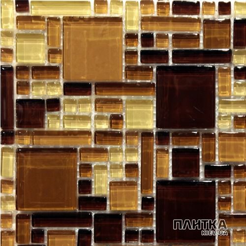 Мозаїка Mozaico de Lux S-MOS S-MOS HS1045 бежевий,коричневий