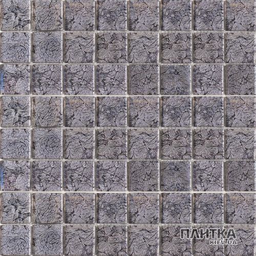 Мозаїка Mozaico de Lux T-MOS T-Mos G04(TX-04) BLACK FOIL (L) сірий