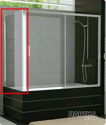 Шторка на ванну San Swiss Top-Line TOPV07505007 боковая стенка для шторки на ванну хром