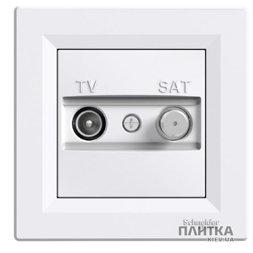 Розетка Schneider Asfora Розетка TV-SAT крайова (1 dB), білий білий