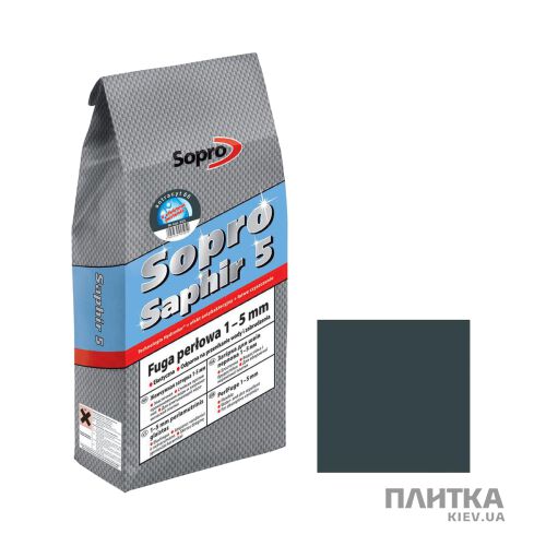 Заповнювач для швів Sopro SOPRO Зат Saphir925(66)/5кг антрацит