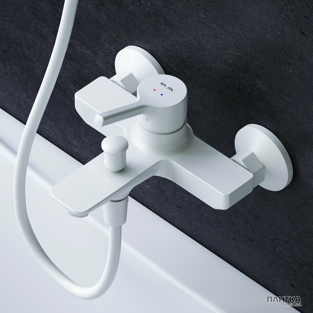 Смеситель для ванны AM.PM X-Joy S F85B10033 X-Joy S смеситель для ванны/ душа, белый белый