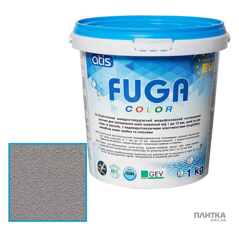 Заповнювач для швів ATIS Fuga Color A 112/1кг сірий сірий