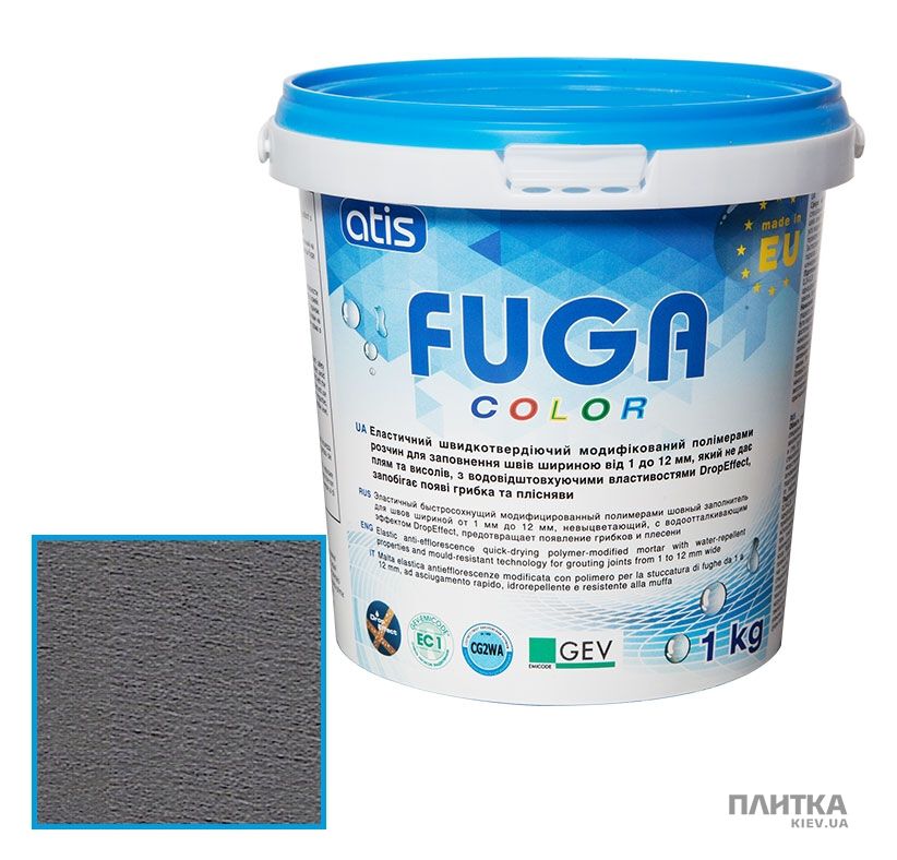 Заповнювач для швів ATIS Fuga Color A 114/1кг антрацит темно-сірий