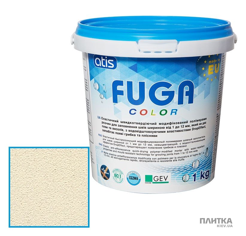 Заповнювач для швів ATIS Fuga Color A 131/1кг ваніль кремовий