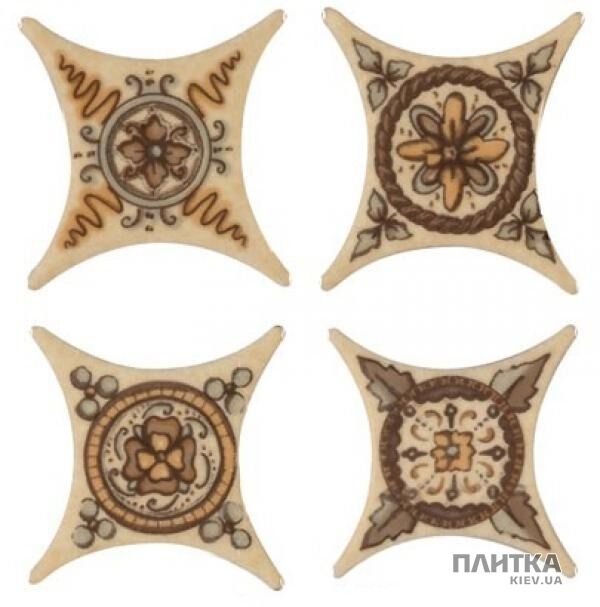 Напольная плитка Azulev Spanishgold ESTRELLA CHELSEA BEIGE декор бежевый