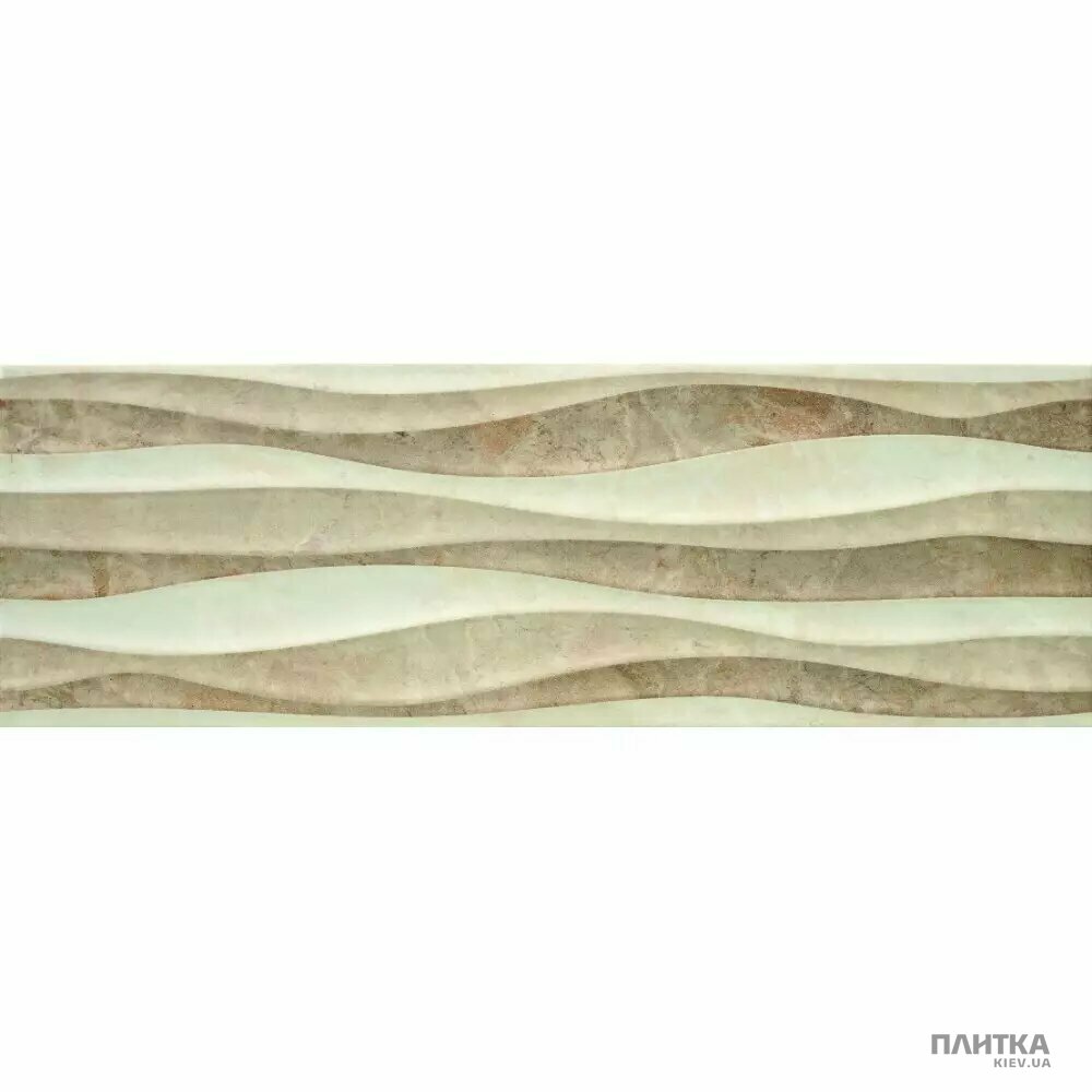 Плитка Ceramica Deseo Montana WAVES MONTANA TAUPE BR 250х750х9 бежевий,бежево-коричневий,світло-бежевий