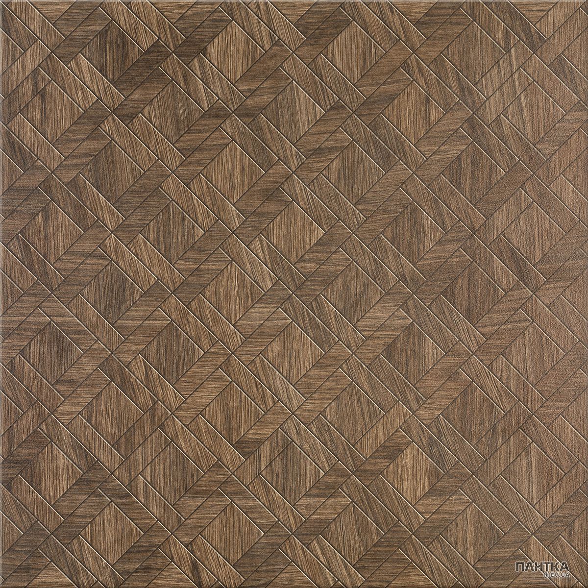 Підлогова плитка Cersanit Egzor EGZOR BROWN DECOR коричневий,темно-коричневий