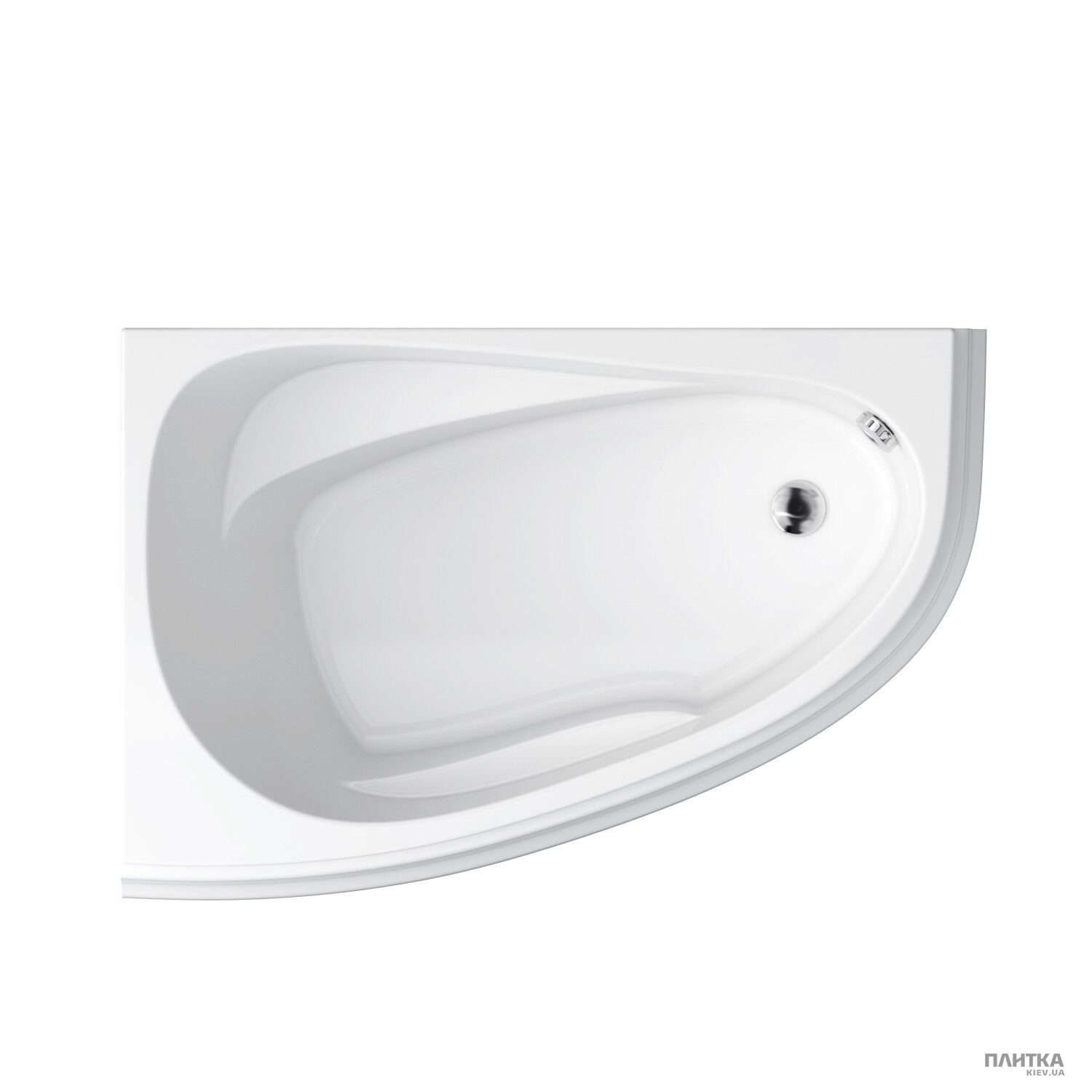 Акриловая ванна Cersanit Joanna New 140x90 см левая, асимметричная белый