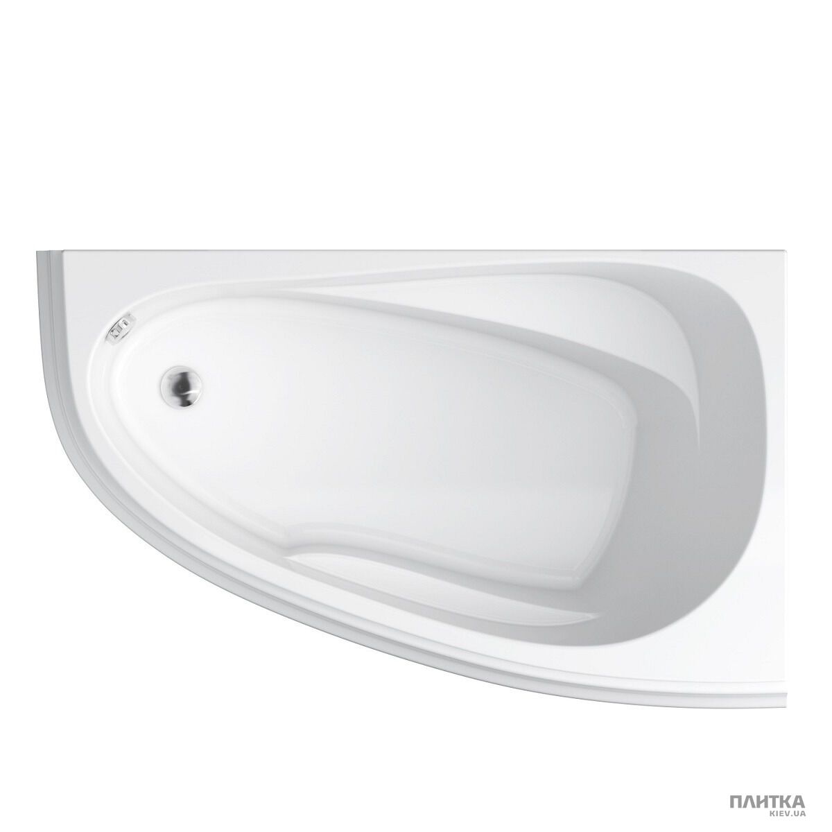 Акрилова ванна Cersanit Joanna New 160x95 см права, асиметрична білий
