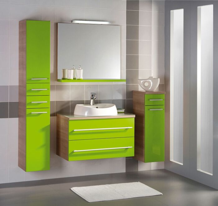 Меблі для ванної кімнати Gorenje Avon 786263 AVON Шафка зі стільницею, зелений-венге 60 см (BKG 60.17)