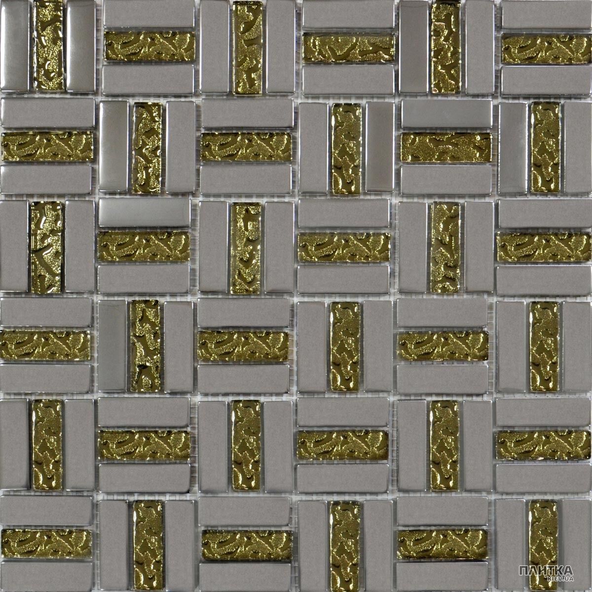 Мозаїка Grand Kerama 1087 Мозаїка Тріно платина-золото рифлена платиновий,золотий