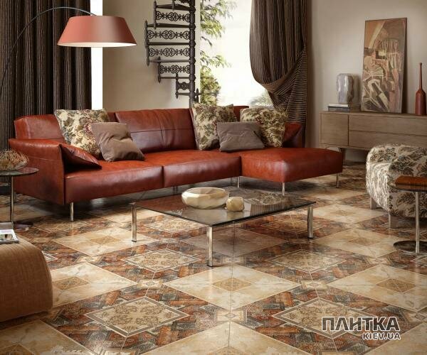 Напольная плитка Inter Cerama Carpets CARPETS 4343 84032 430х430х9 бежево-серый