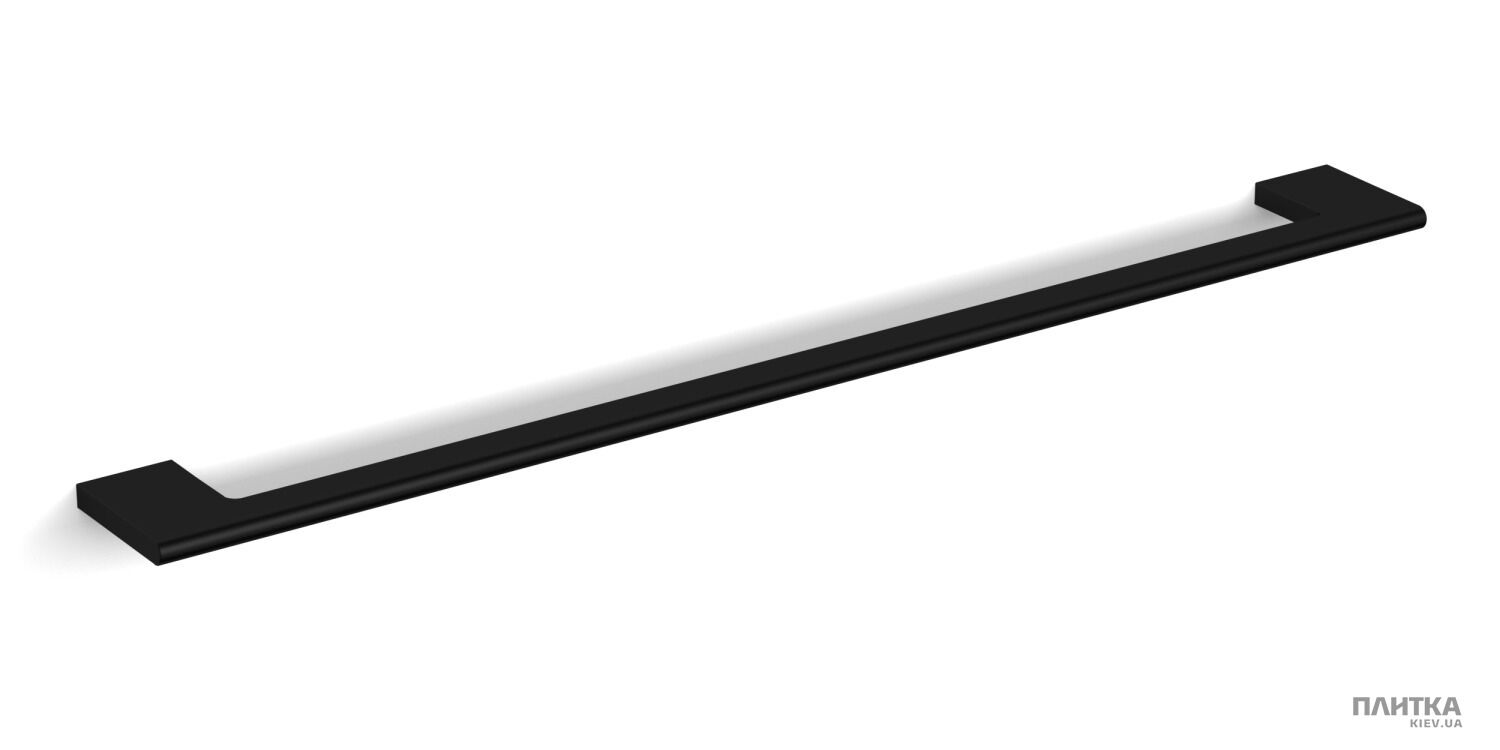 Тримач рушників / Кільце Langberger Slim 2138001A-BP SLIM black Тримач для рушника 60 см, чорний матовий чорний