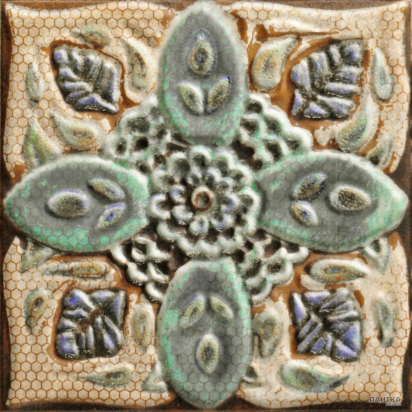 Плитка Mainzu Mandala MANDALA CENTRO бежевый,зеленый,синий,бирюзовый,микс