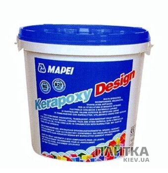 Будівельна хімія Mapei Клей-зат Kerapoxy Design 720/3кг сірий