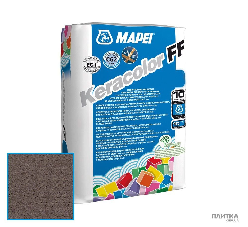 Затирка Mapei Keracolor FF-DE 144/5кг шоколад шоколад