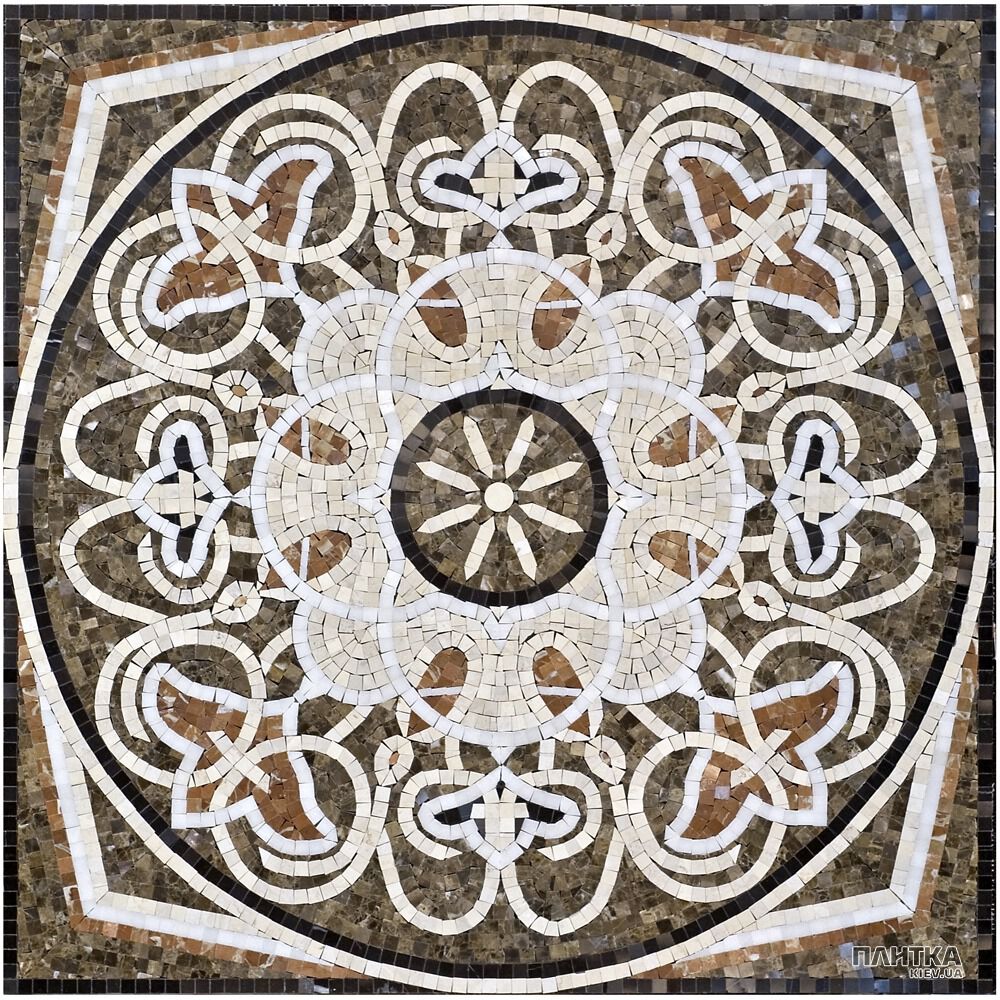 Мозаїка Mozaico de Lux Stone C-MOS C-MOS M032 POL білий,бежевий,сірий