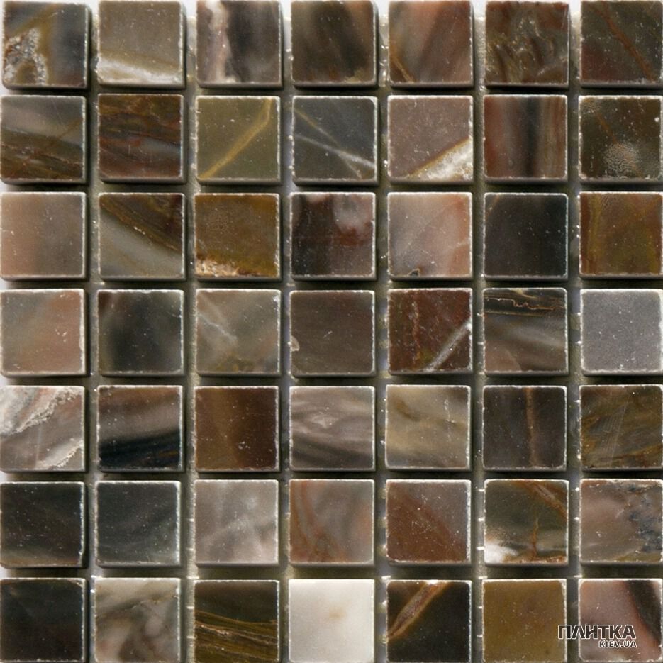Мозаїка Mozaico de Lux Stone C-MOS LUISE RED POLISHED бежевий,коричневий,сірий,червоний