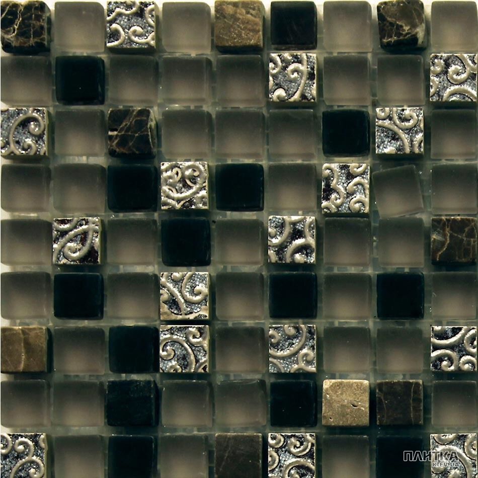 Мозаїка Mozaico de Lux CL-MOS CL-MOS HS1131 коричневий,чорний