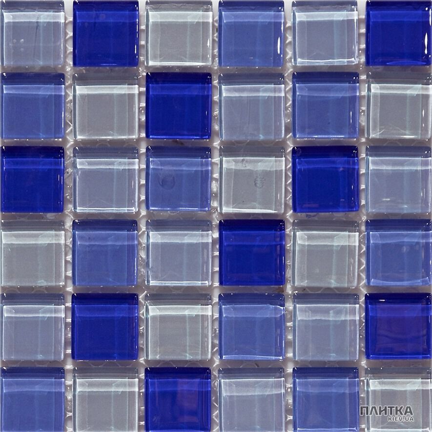 Мозаїка Mozaico de Lux K-MOS K-MOS K4019 блакитний,синій