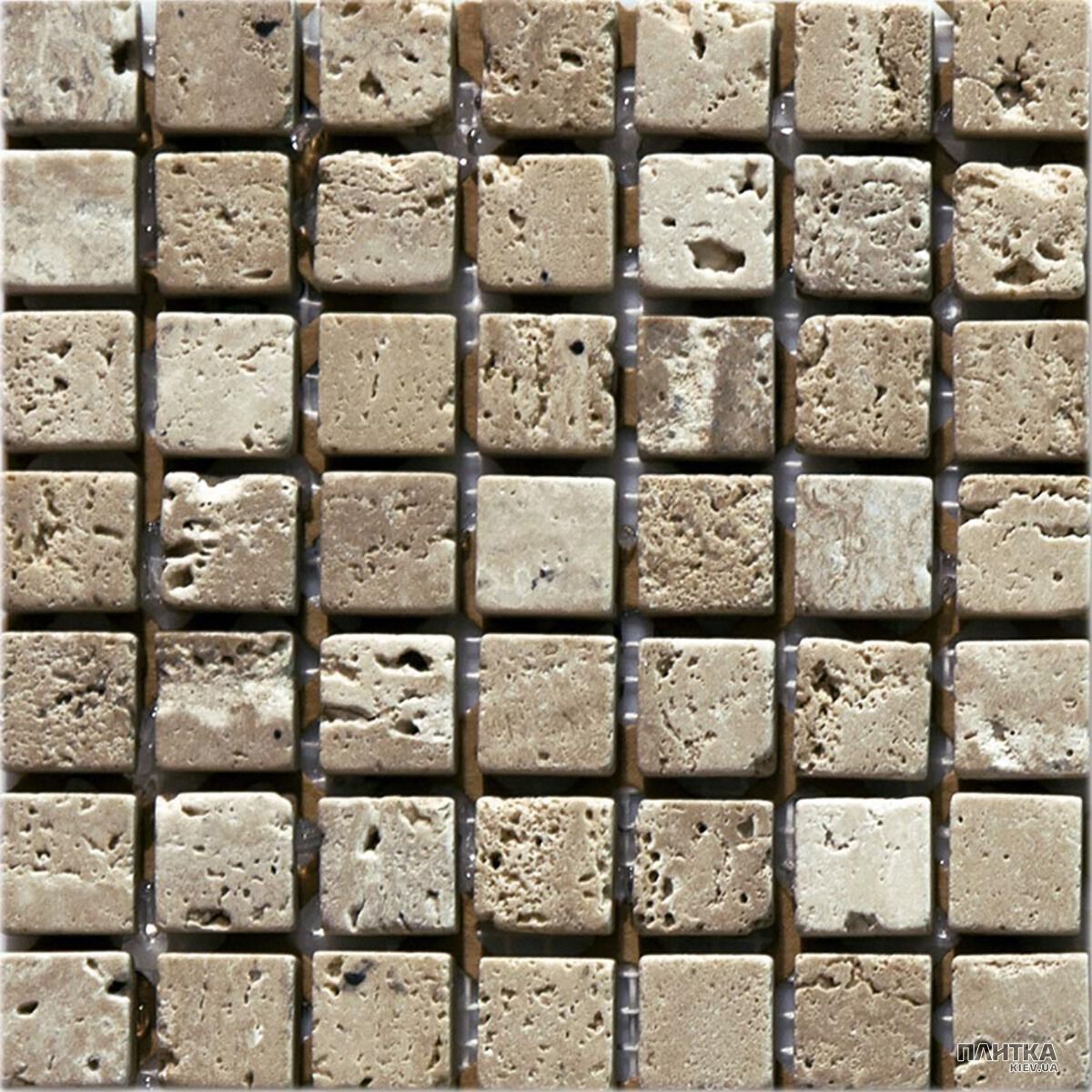 Мозаїка Mozaico de Lux K-MOS K-MOS TRAVERTINO NOCE (15X15) бежевий