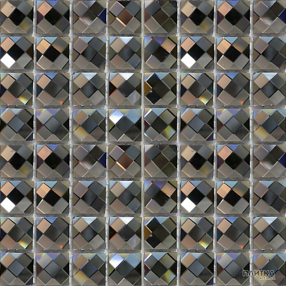 Мозаїка Mozaico de Lux S-MOS S-MOS DIAMOND 14 (SILVER GREY) сірий