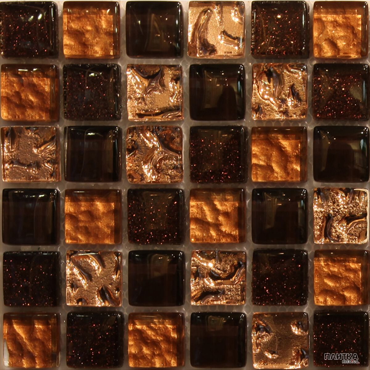 Мозаїка Mozaico de Lux S-MOS S-MOS DD04E+E69+GO15+Z17C коричневий