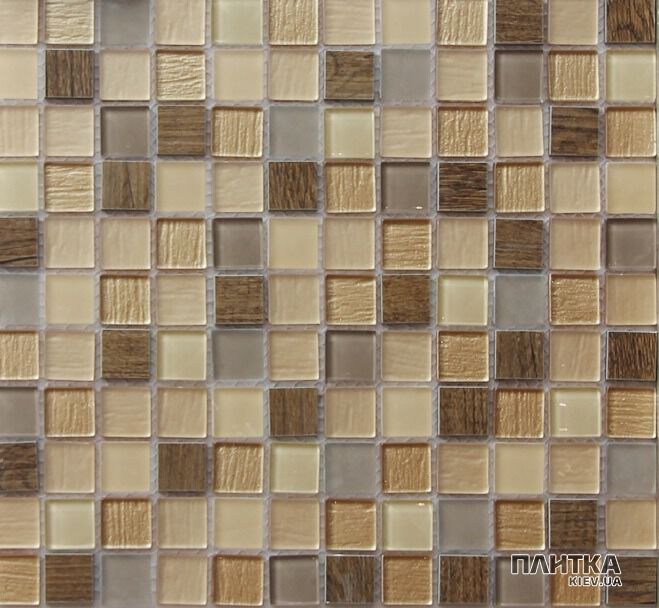Мозаїка Mozaico de Lux S-MOS S-MOS HS4162-011A-4 бежевий,сірий,золотий