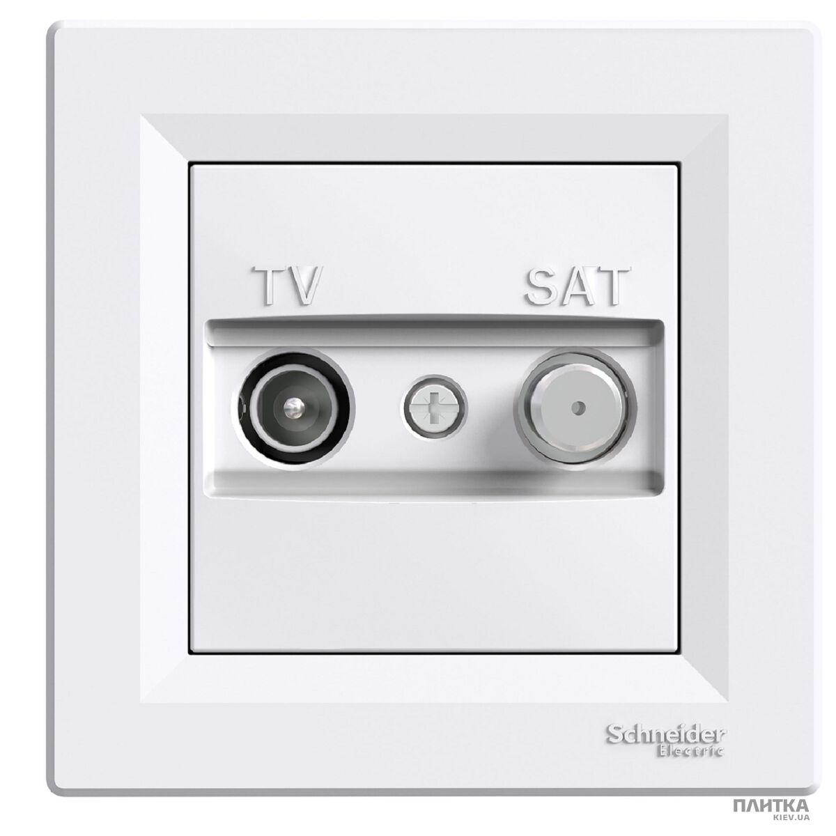 Розетка Schneider Asfora Розетка TV-SAT індивідуальна (1 dB), білий білий