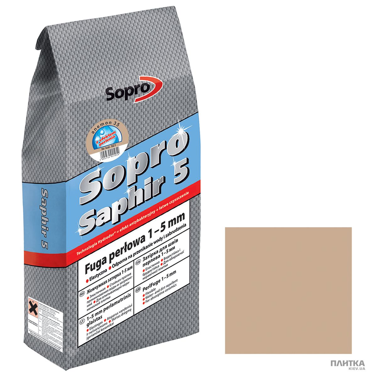 Затирка Sopro SOPRO Зат Saphir921(35)/2 анемон