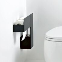 Меблі для ванної кімнати AGAPE ASEN0917N SEN Полиця металева для тримача паперу, black чорний