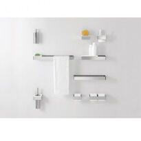 Мебель для ванной комнаты AGAPE A369200-A 369 Полочка-держатель полотенец, polished steel серый - Фото 3