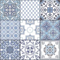 Плитка Almera Ceramica Patchwork PATCHWORK BLUE белый,голубой - Фото 2