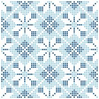Плитка Almera Ceramica Вишиванка ВИШИВАНКА БЛАКИТНА 3 плитка білий,блакитний,чорний - Фото 1